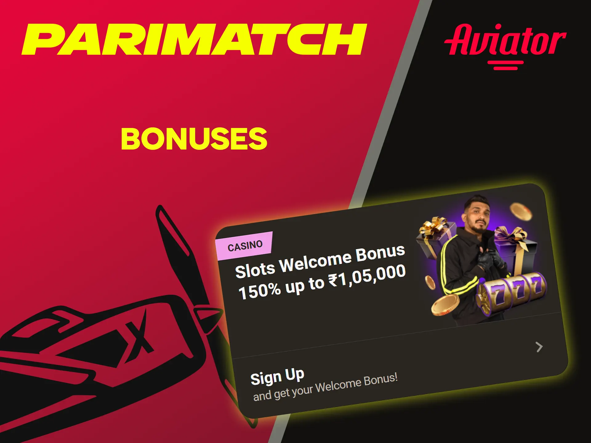 Primatch gives various bonuses for the Aviator game.